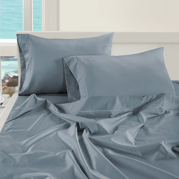 1000TC Pure Egyptian Cotton Sheet Set - French Blue