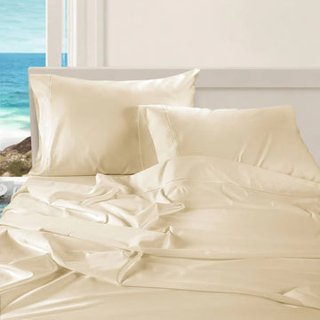 1000TC Pure Egyptian Cotton Sheet Set - Ivory