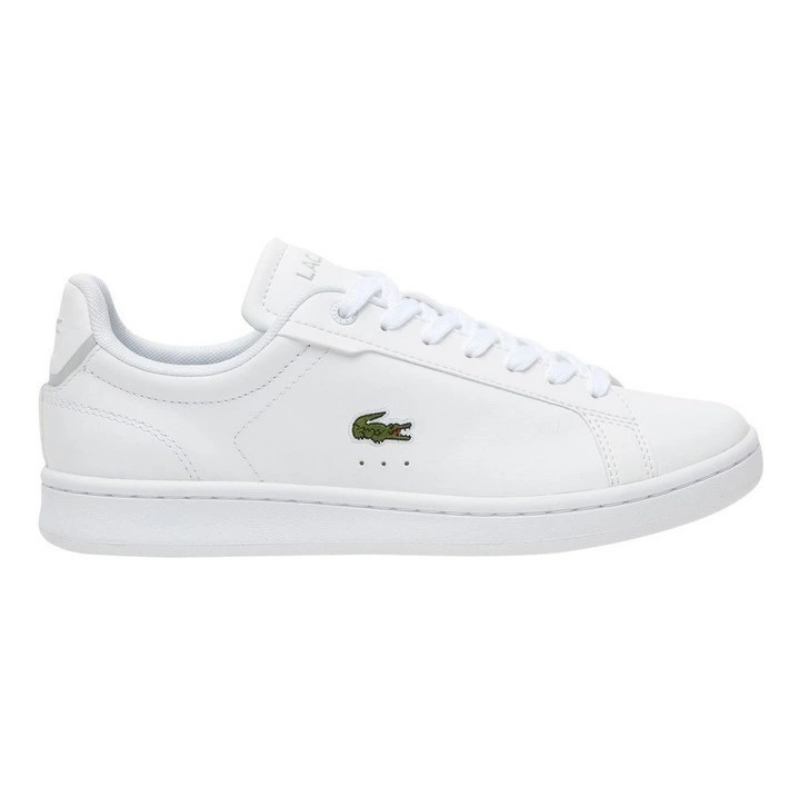 Lacoste Carnaby Pro Tonal Leather Sneakers in White