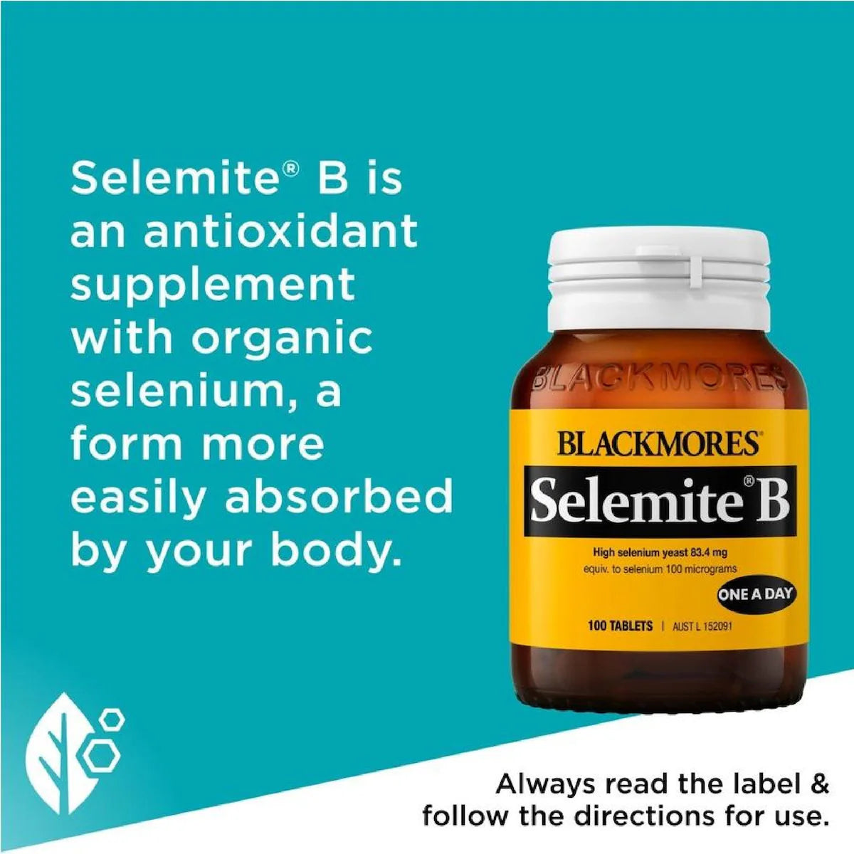 Blackmores Selemite B 100 Tablets, view 5