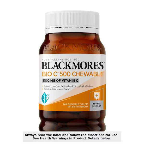Blackmores Bio C Chewable 500mg 200 Tablets