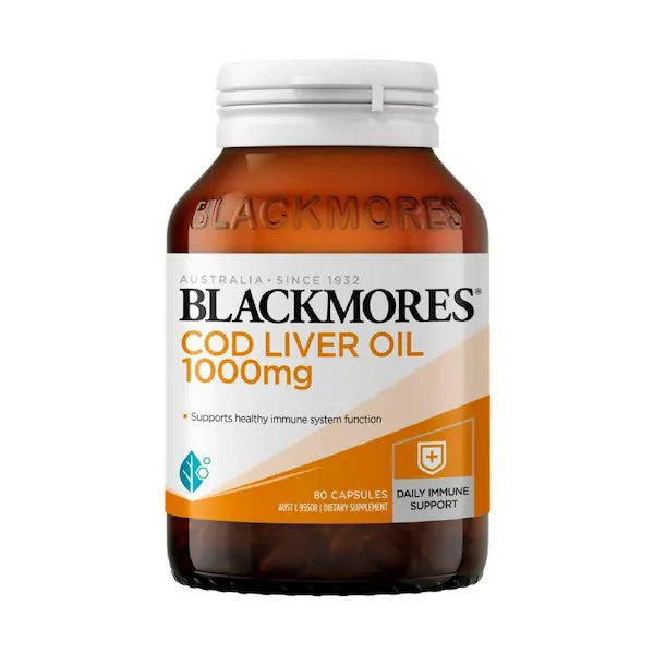 Blackmores Cod Liver Oil 1000mg 80 Capsules, view 2