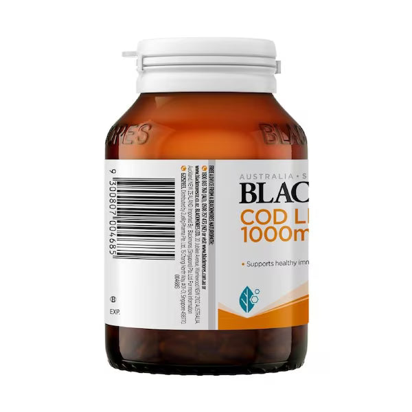 Blackmores Cod Liver Oil 1000mg 80 Capsules, view 3