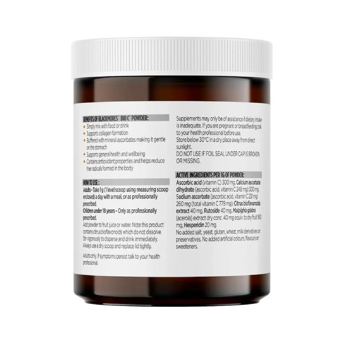 Blackmores Bio C Powder Vitamin C 125g, view 3