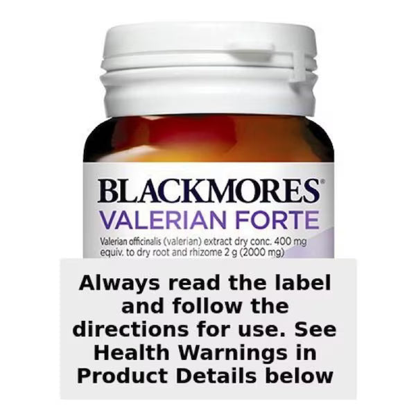 Blackmores Valerian Forte 2000mg 30 Tablets bottle for sleep and relaxation