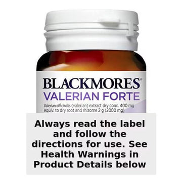 Blackmores Valerian Forte 2000mg 30 Tablets bottle for sleep and relaxation