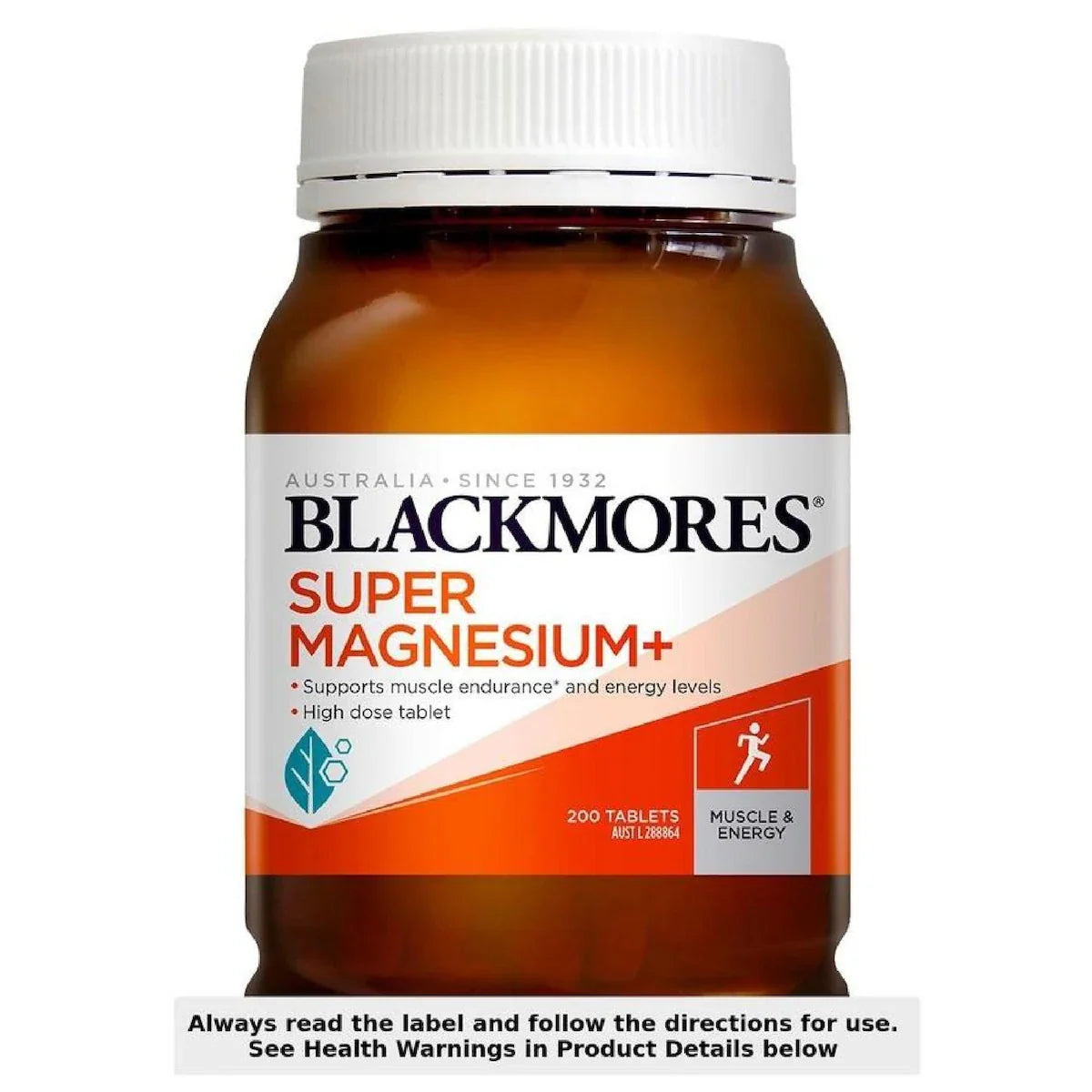 Blackmores Super Magnesium Plus 200 Tablets, view 1