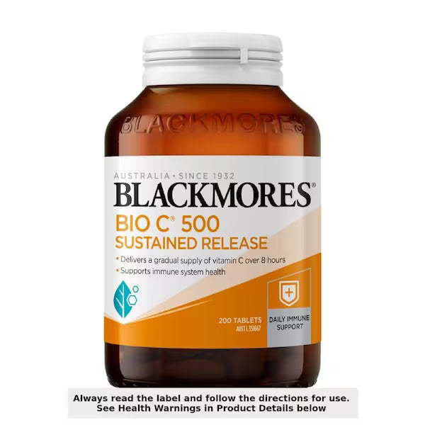 Blackmores Bio C 500mg Vitamin C Sustained Release 200 Tablets