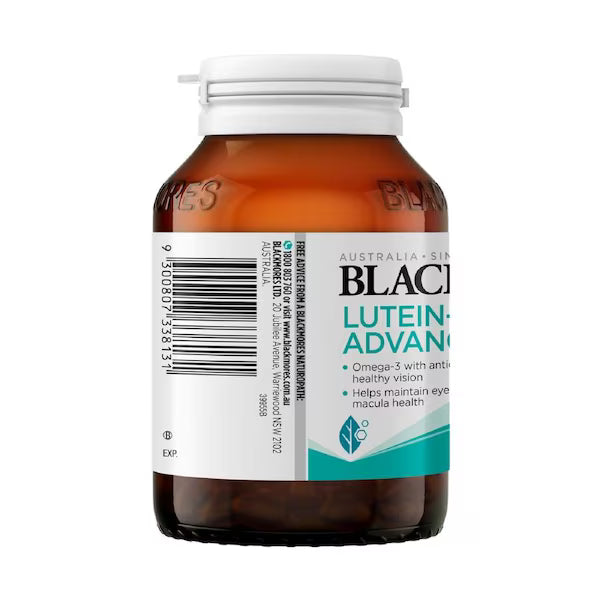 Blackmores Lutein Vision Advanced 60 Capsules for eye health and vision support
