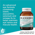 Blackmores Lutein Vision Advanced 60 Capsules for eye health and vision support