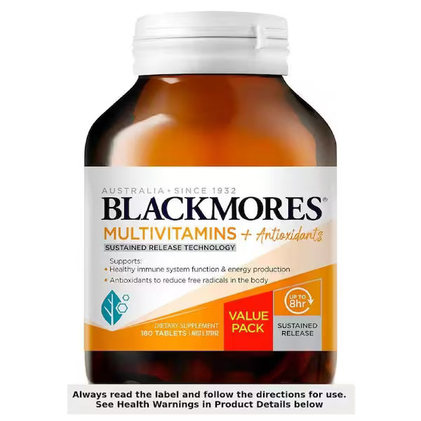 Blackmores Sustained Release Multi + Antioxidants 180 Tablets