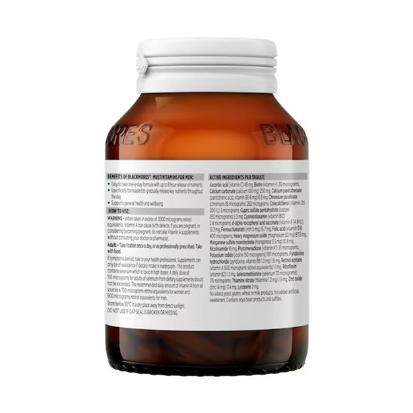 Blackmores Sustained Release Men's Multivitamin 90 Tablets, view 4