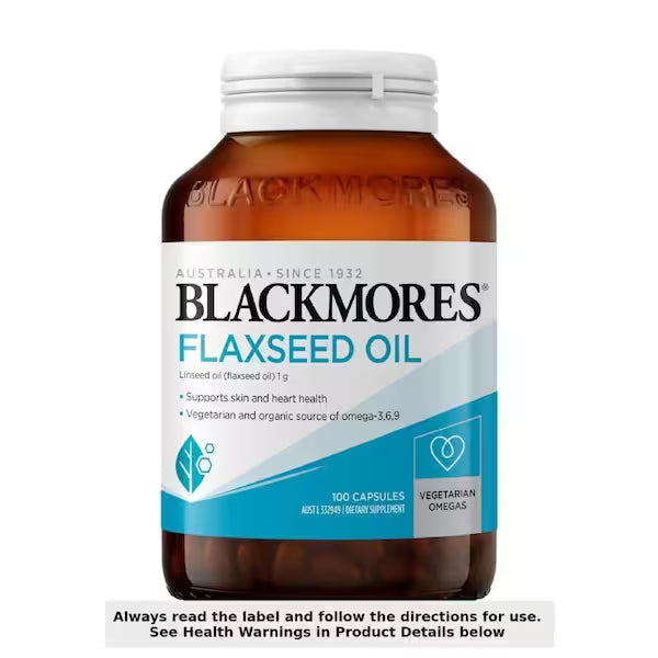 Blackmores Flaxseed Oil 100 Vege Capsules