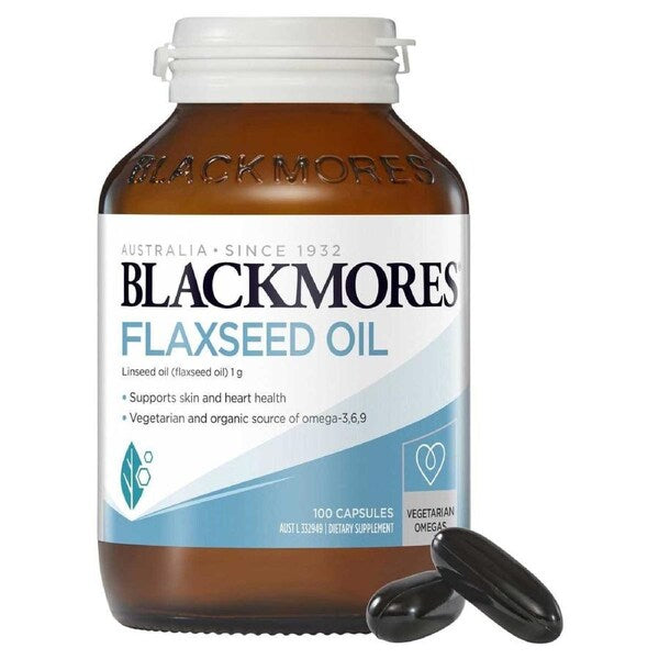 Blackmores Flaxseed Oil 100 Vege Capsules, view 3