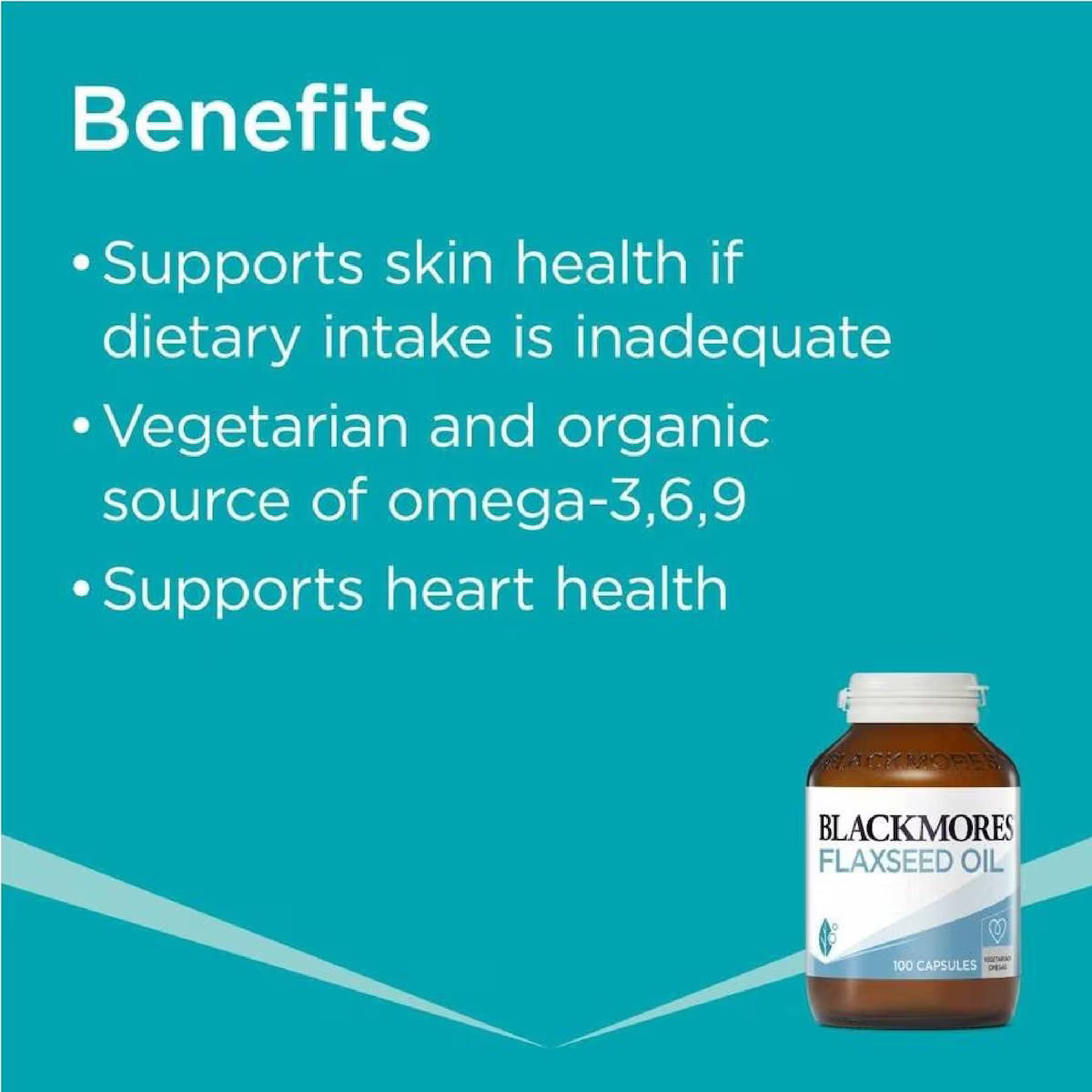 Blackmores Flaxseed Oil 100 Vege Capsules, view 6