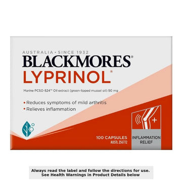 Blackmores Lyprinol 100 Capsules – premium natural anti-inflammatory supplement for joint health and mobility support