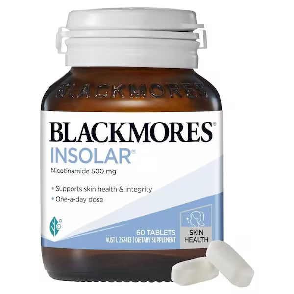 Blackmores Insolar Vitamin B3 - 60 Tablets for skin health and UV protection