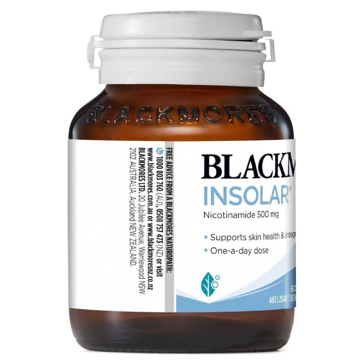 Blackmores Insolar Vitamin B3 - 60 Tablets for skin health and UV protection