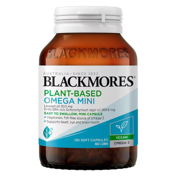 Blackmores Plant Based Omega Mini 120 Capsules, view 2