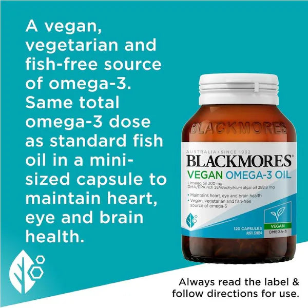 Blackmores Plant Based Omega Mini 120 Capsules, view 5