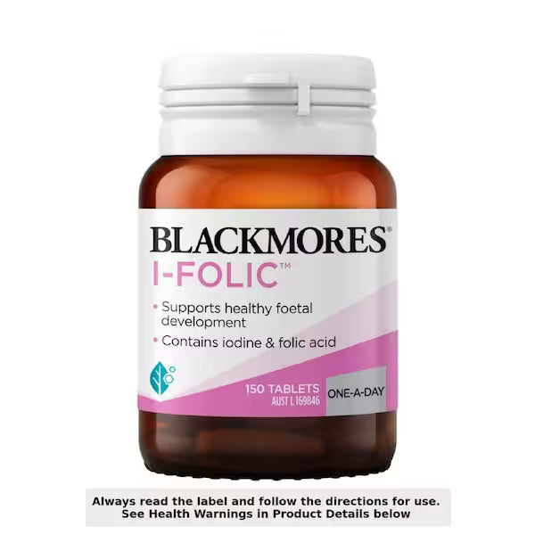 Blackmores I-Folic 150 Tablets - Essential folic acid supplement for women’s health