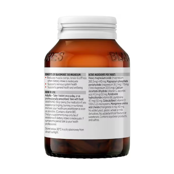 Blackmores Bio Magnesium 100 Tablets, view 3