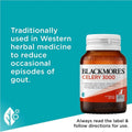 Blackmores Celery 3000 50 Tablets - Natural supplement for joint and digestive health, featuring 3000mg celery extract per tablet.
