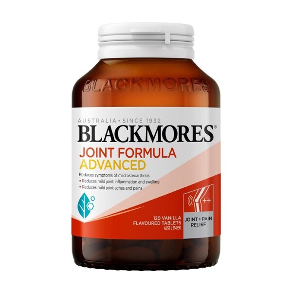 Blackmores Joint Formula Advanced 120 Tablets for joint health and mobility support.