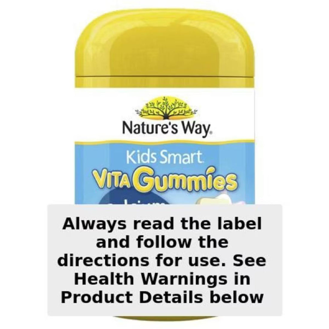 Nature’s Way Kids Smart Vita Gummies Calcium + Vitamin D 120 Pack – children’s chewable vitamins for strong bones and teeth, natural flavor gummy supplement.