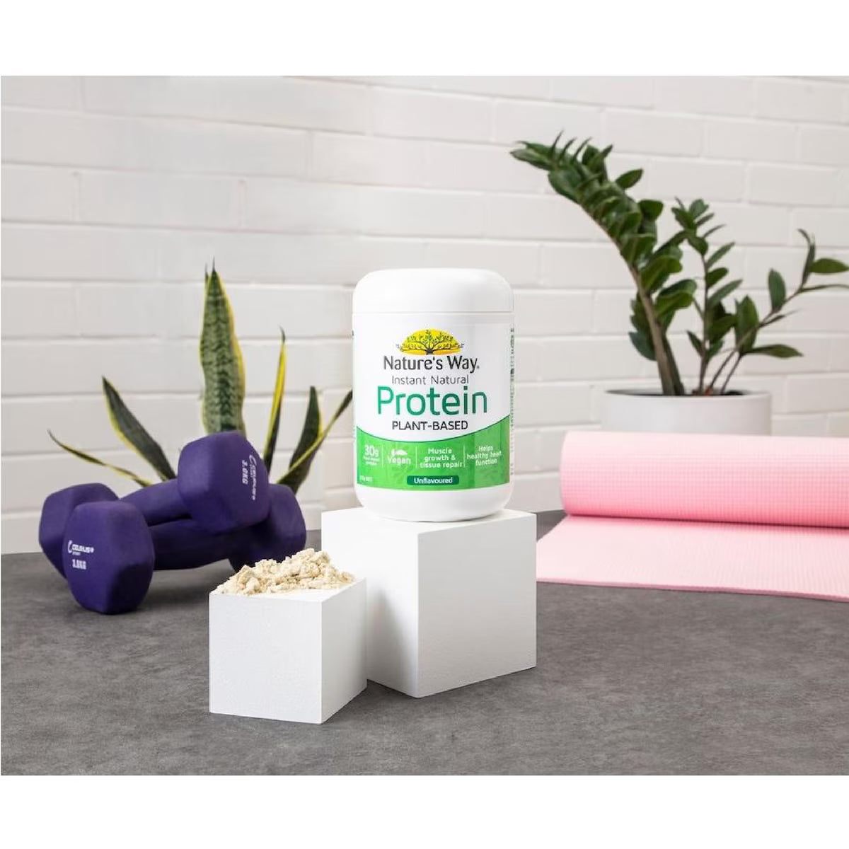Natures Way Instant Natural Protein 375g Natural Flavor Packaging