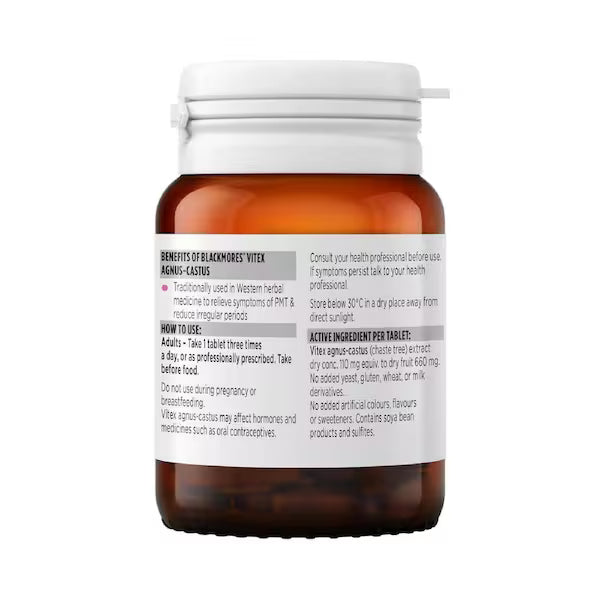 Blackmores Vitex Agnus Castus 40 Tablets, view 3