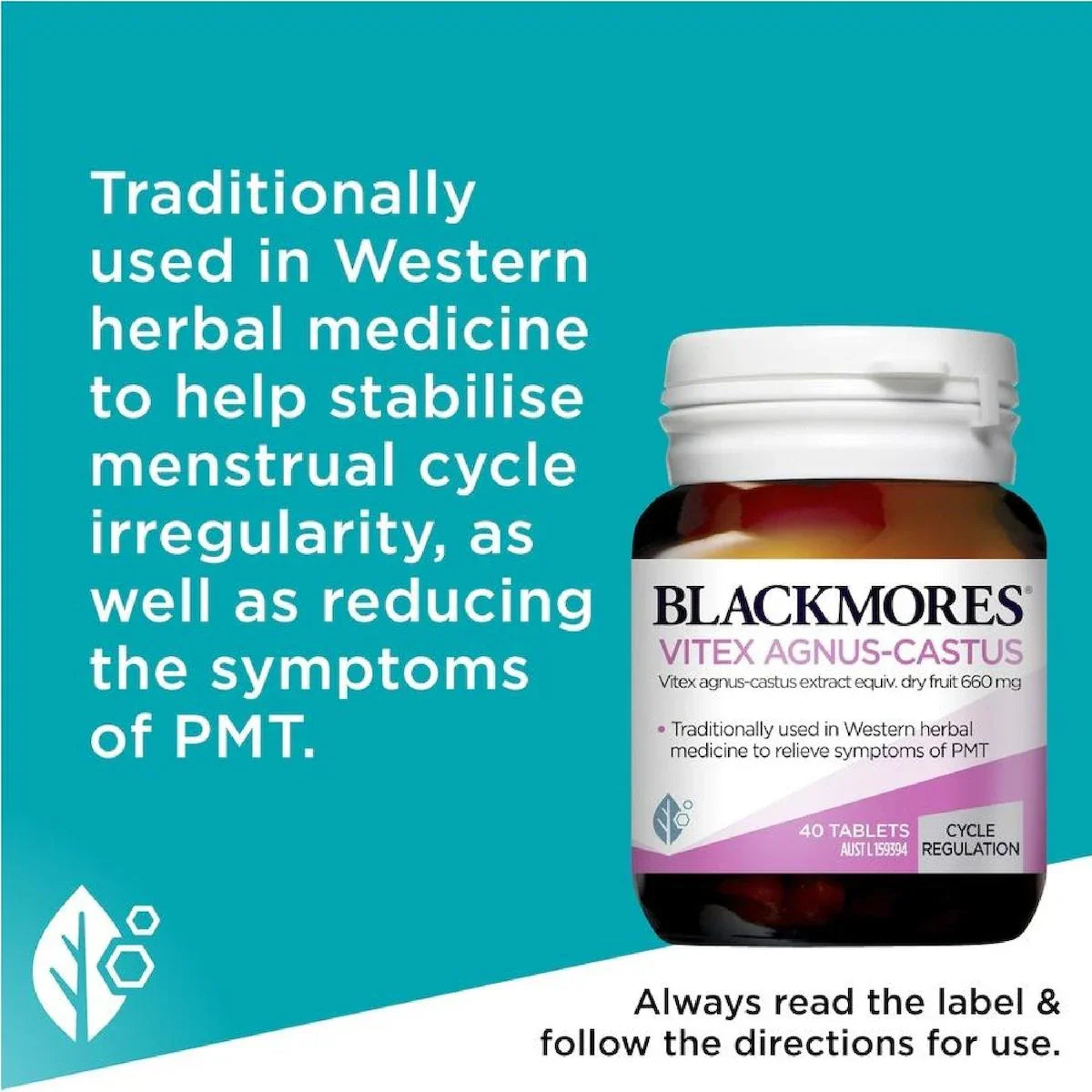 Blackmores Vitex Agnus Castus 40 Tablets, view 5