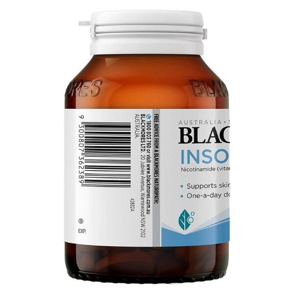 Blackmores Insolar 120 Tablets - Natural sun protection supplement for skin health and UV defense.