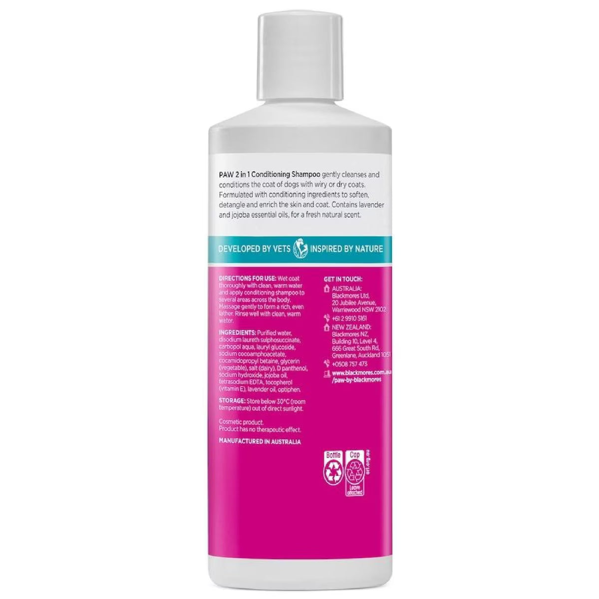 Blackmores PAW 2in1 Conditioning Shampoo 500ml, view 3
