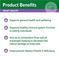 Cenovis Mega E 500IU 250 Capsules bottle – natural vitamin E supplement for heart health, antioxidant support, and immune function.