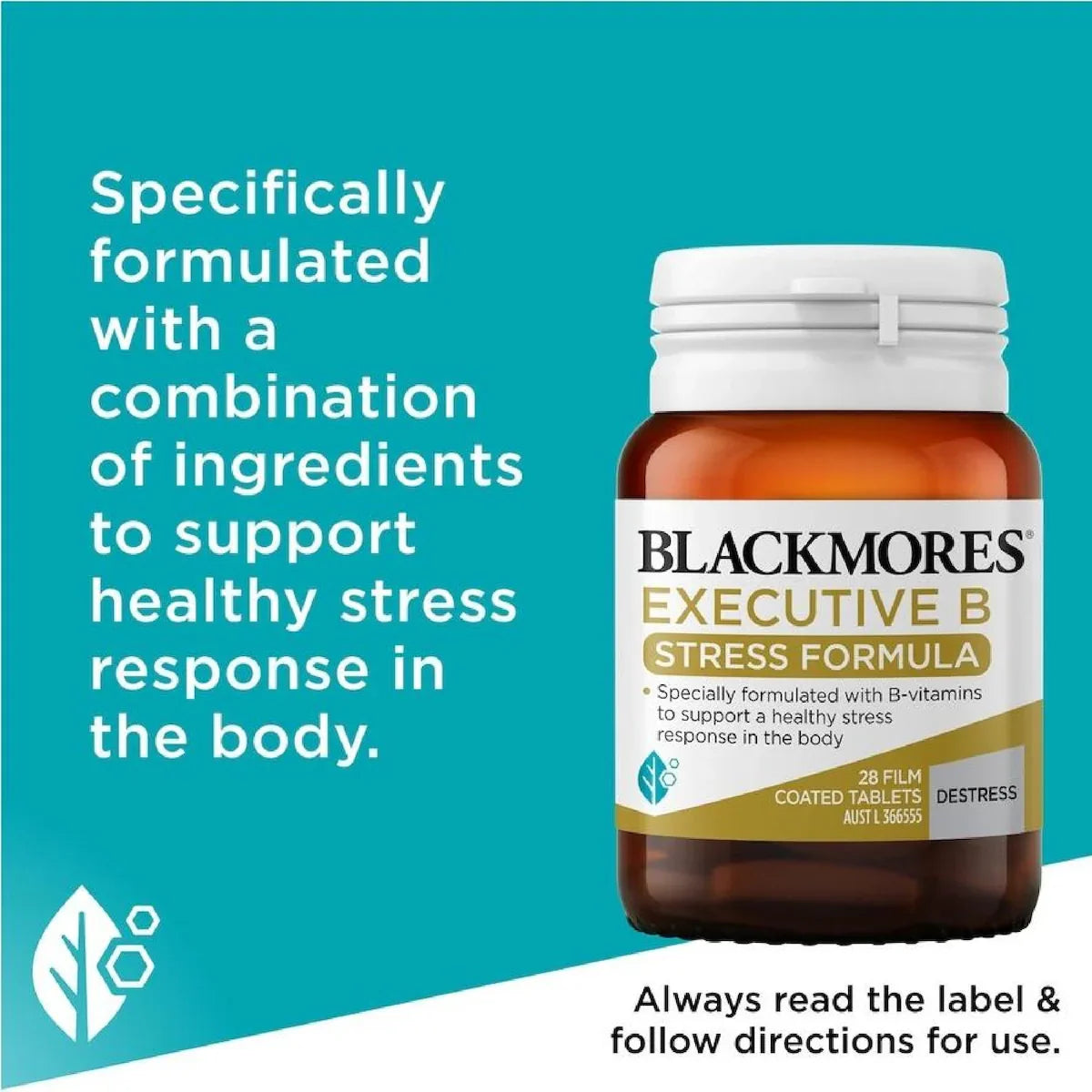 Blackmores Executive B Vitamin B Stress Support Formula 28 Pack, view 5