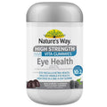 High Strength Adult Vita Gummies for Eye Health by Natures Way, 60 pack, featuring a bottle with vibrant gummy vitamins, designed to support vision and overall eye health.