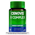 Cenovis B Complex 180 Tablets bottle, vitamin B supplement for energy and stress support, health and wellness product.