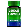 Cenovis B Complex 180 Tablets bottle, vitamin B supplement for energy and stress support, health and wellness product.