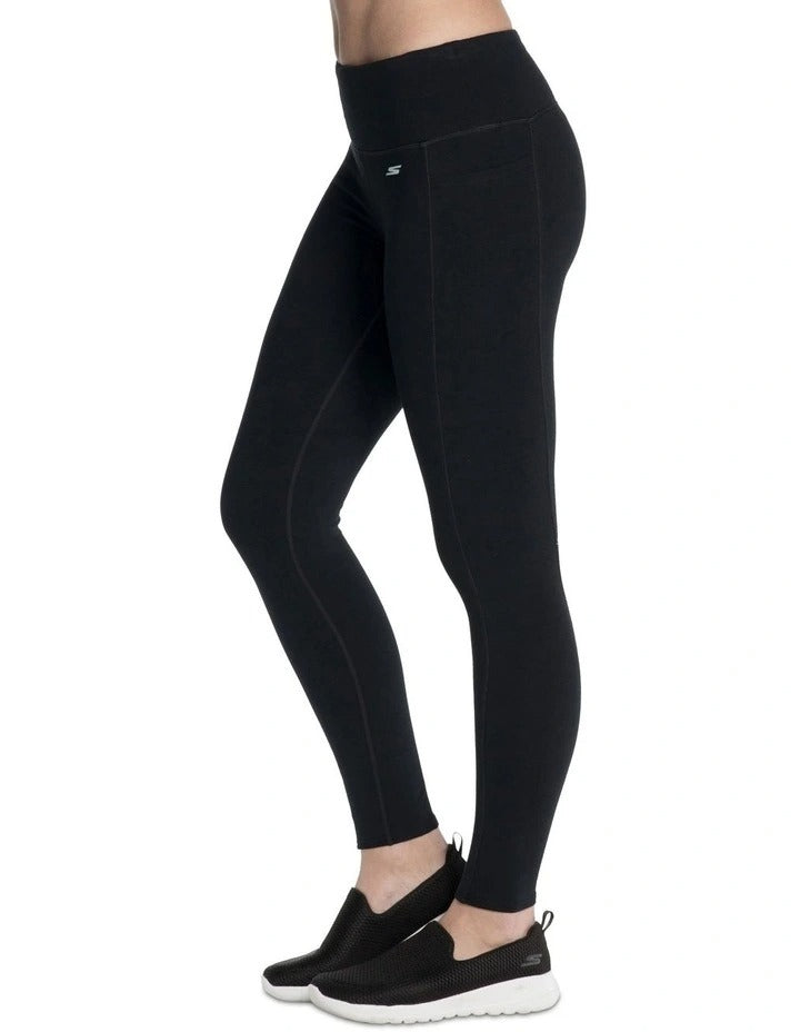 Skechers Go Walk High Waist Legging in Bold Black, view 3