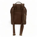 Stylish brown leather women’s backpack with laptop compartment, adjustable straps, and premium handmade design — perfect for work, travel, and everyday use.