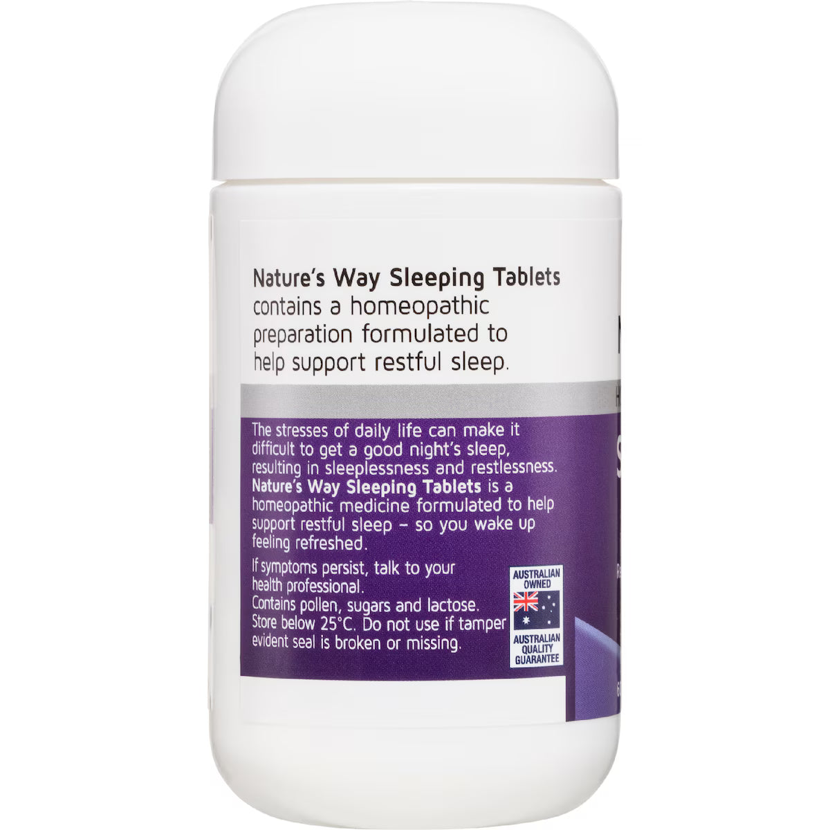 Nature's Way Sleeping Tablets 60 pack - Natural sleep aid, promotes restful sleep, helps with insomnia relief.