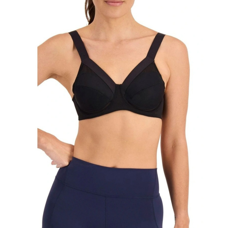 Berlei Shift Non-Padded Sports Bra Black Front View