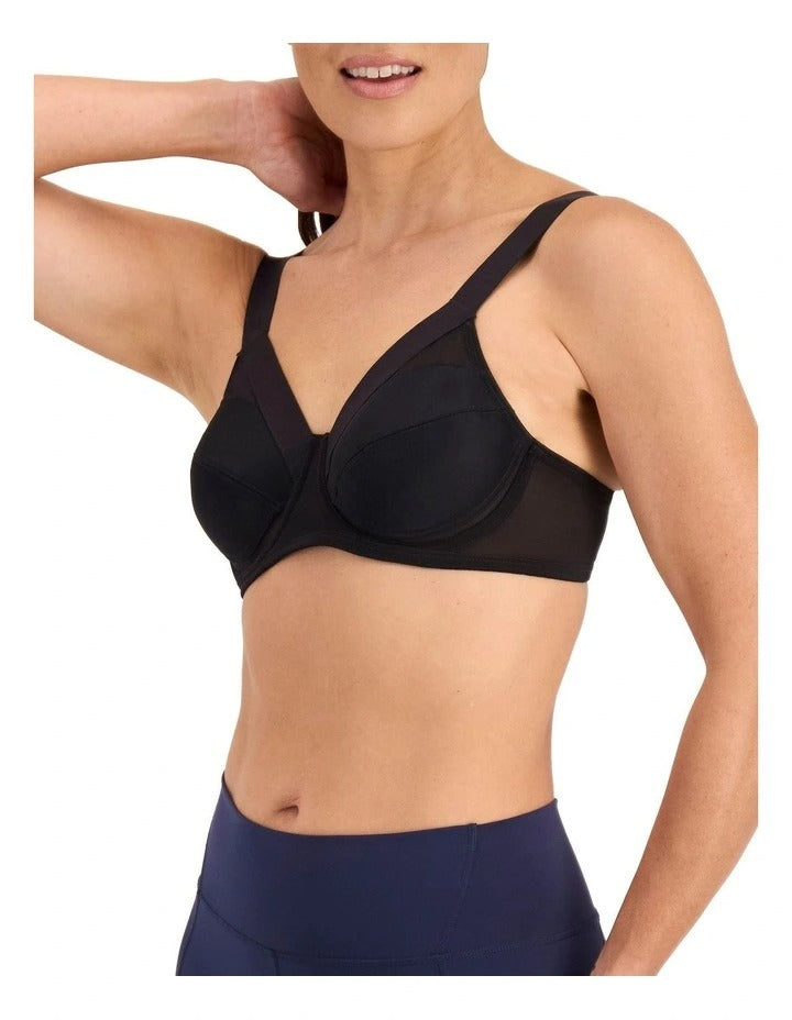 Berlei Shift Non-Padded Sports Bra Black Front View