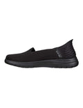 Skechers On-The-Go Flex Astonish Slip-Ins Shoes in Black - lightweight cushioned slip-on walking sneakers