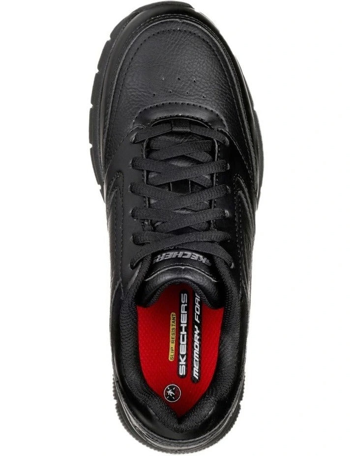 Skechers Work Relaxed Fit Nampa black slip-resistant work shoes