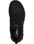 Skechers Track New Staple Sneakers in Black with lightweight cushioning and breathable sporty design