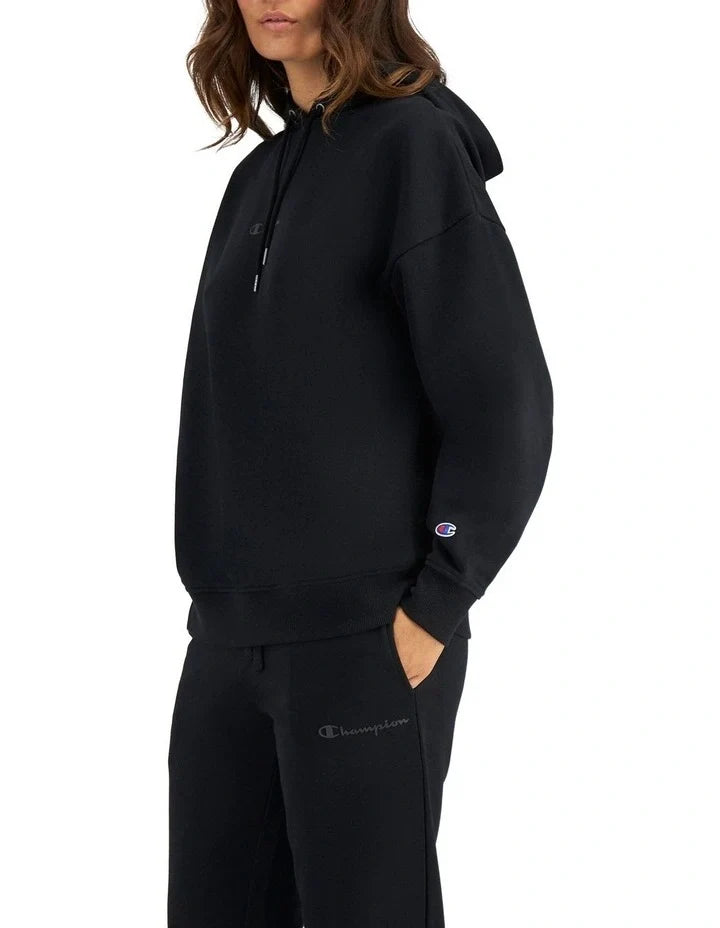 Men’s Champion Script Tonal Black Hoodie casual wear