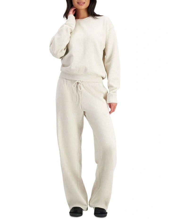 Women's Sweats Cotton Fleece Pullover with crew neck, ribbed cuffs and hem, made from soft cosy cotton fleece