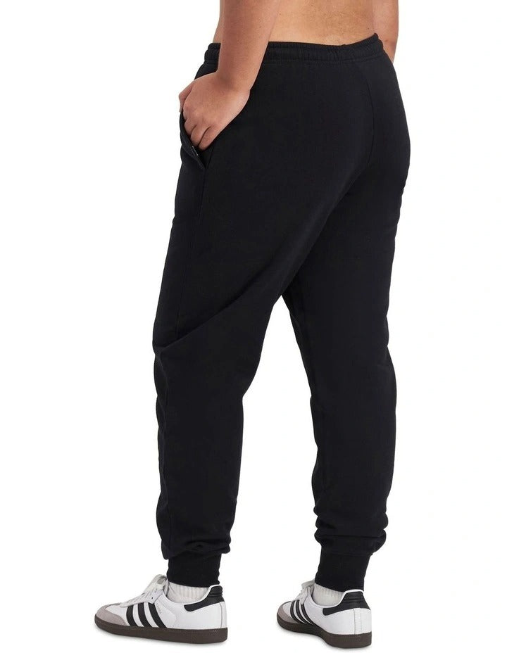 Bonds Cotton Sweats Fleece Skinny Trackie in Nu Black, view 3